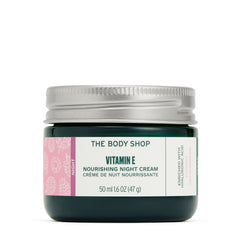 The Body Shop Vitamin E creme de nuit en pot, hydratation durable et nourrissante