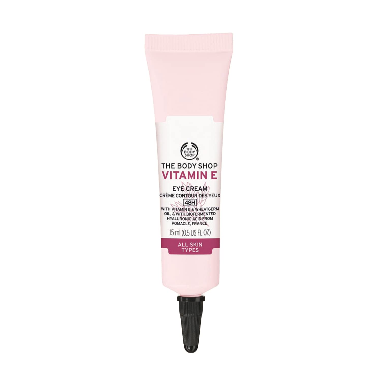 The Body Shop Vitamin E Eye Cream, tube rafraîchissante, hydratation ciblée autour des yeux
