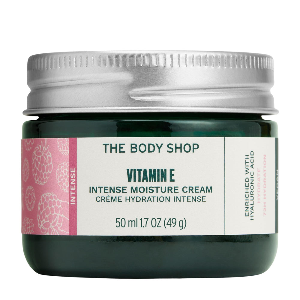 The Body Shop Vitamin E Intense Moisturizer : bouteille 1,7 oz pour hydratation durable