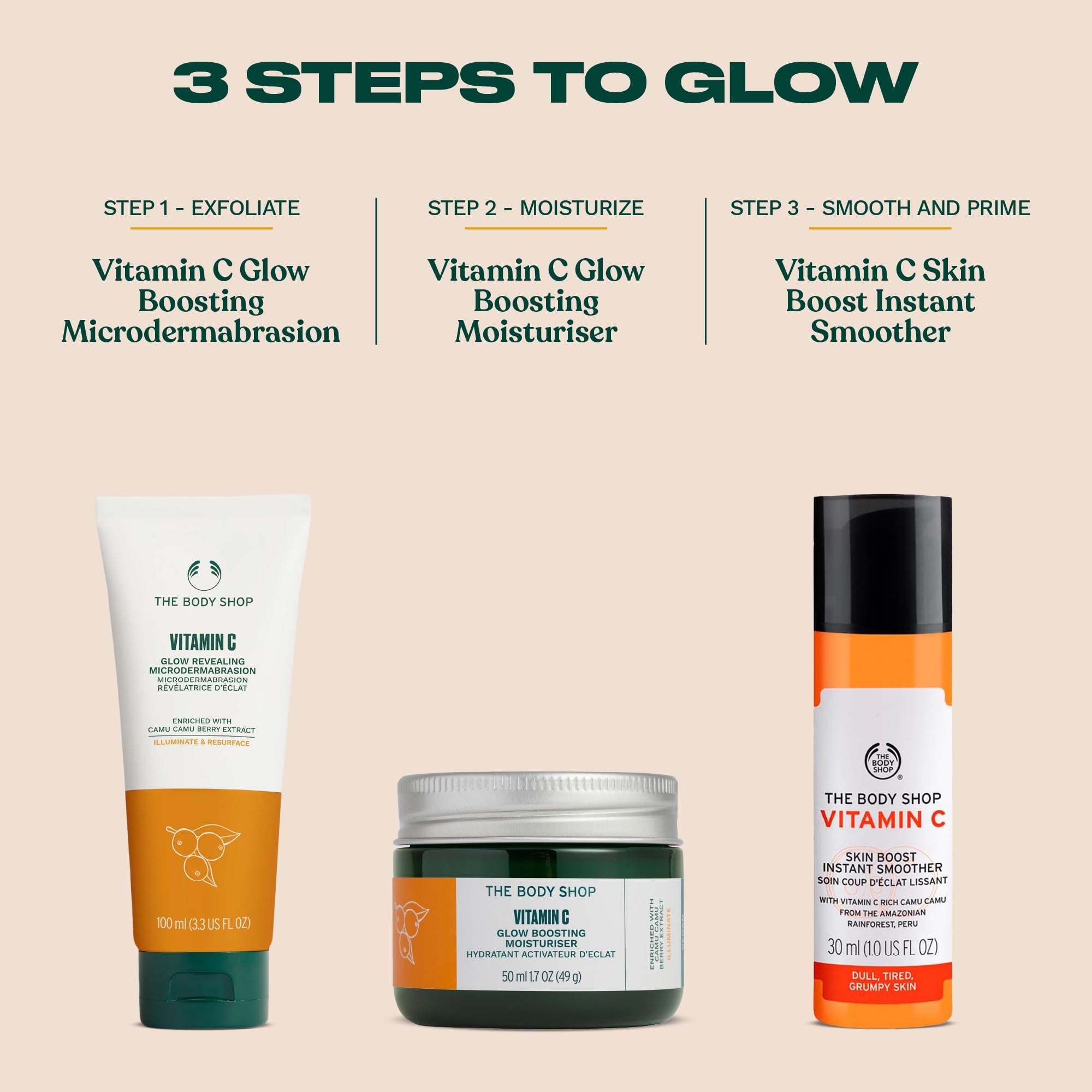 Texture légère et absorption rapide du The Body Shop Vitamine C Soin Peau