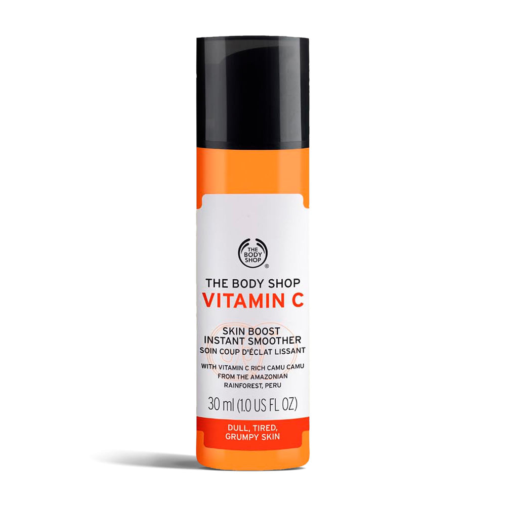 Sérum The Body Shop Vitamine C Soin Peau, flacon élégant prêt à lisser l'éclat