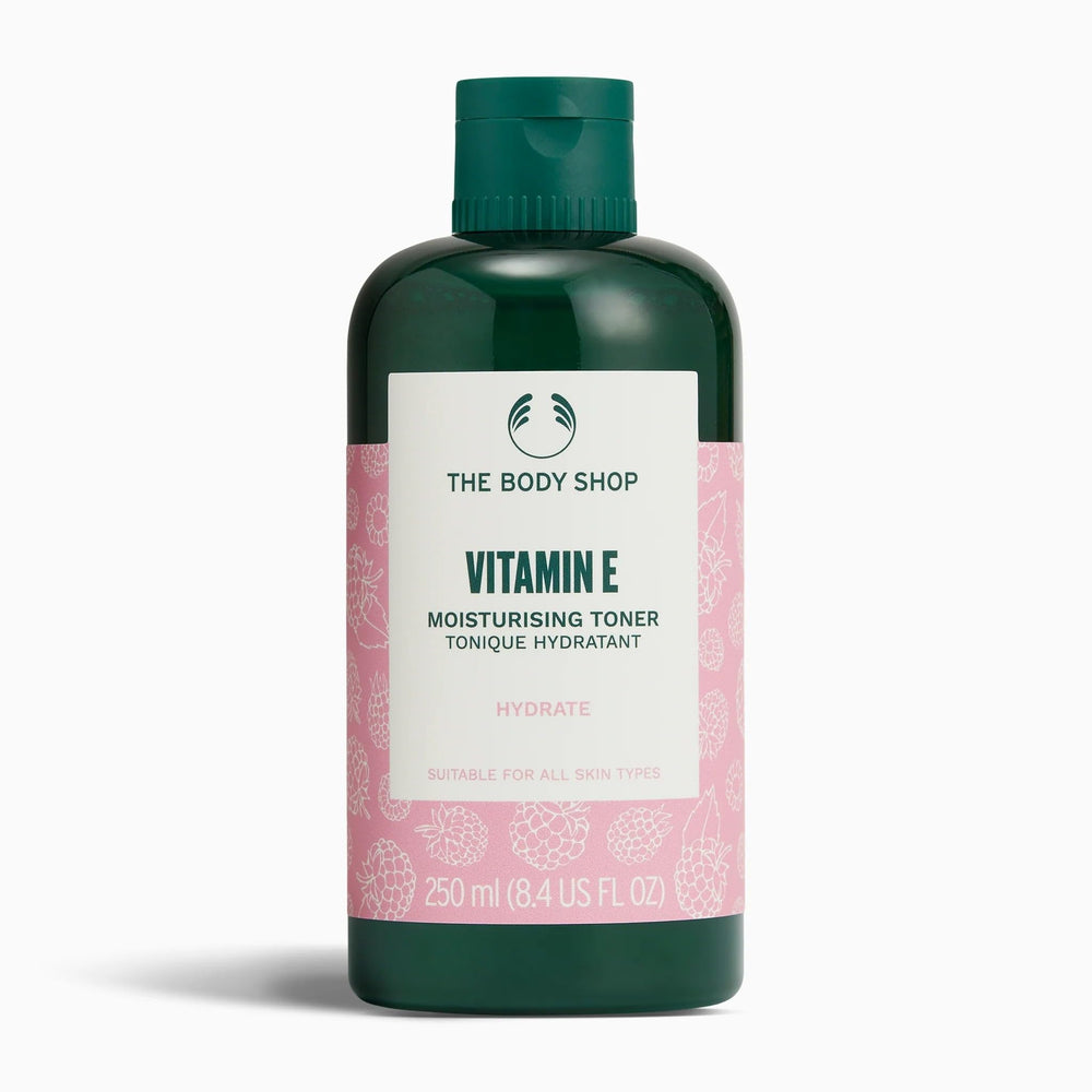 The Body Shop Vitamine E Toner: bouteille après nettoyage, hydratation légère et revitalisation pour tout type de peau