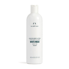 The Body Shop White Musk Lotion Corps – bouteille prête à hydrater et parfumer délicatement.