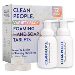 THE CLEAN PEOPLE tablettes savon mousse emballage pratique sans gâchis