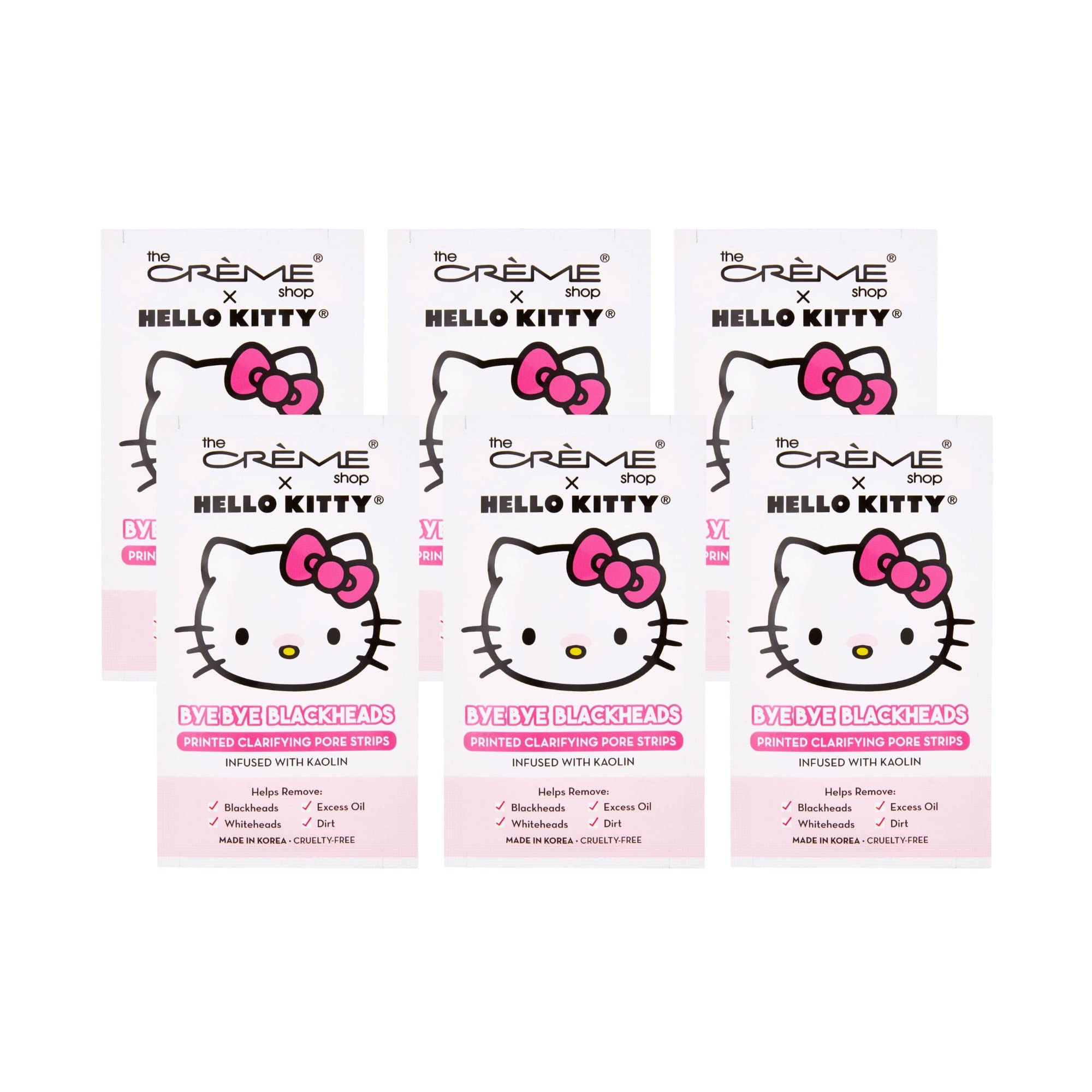 The Crème Shop Hello Kitty bandes pore nez – épurent les points noirs en 15 minutes.