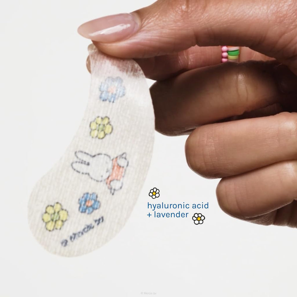 The Crème Shop x Miffy patchs yeux hyaluronique pour une hydratation durable et un aspect plus frais.