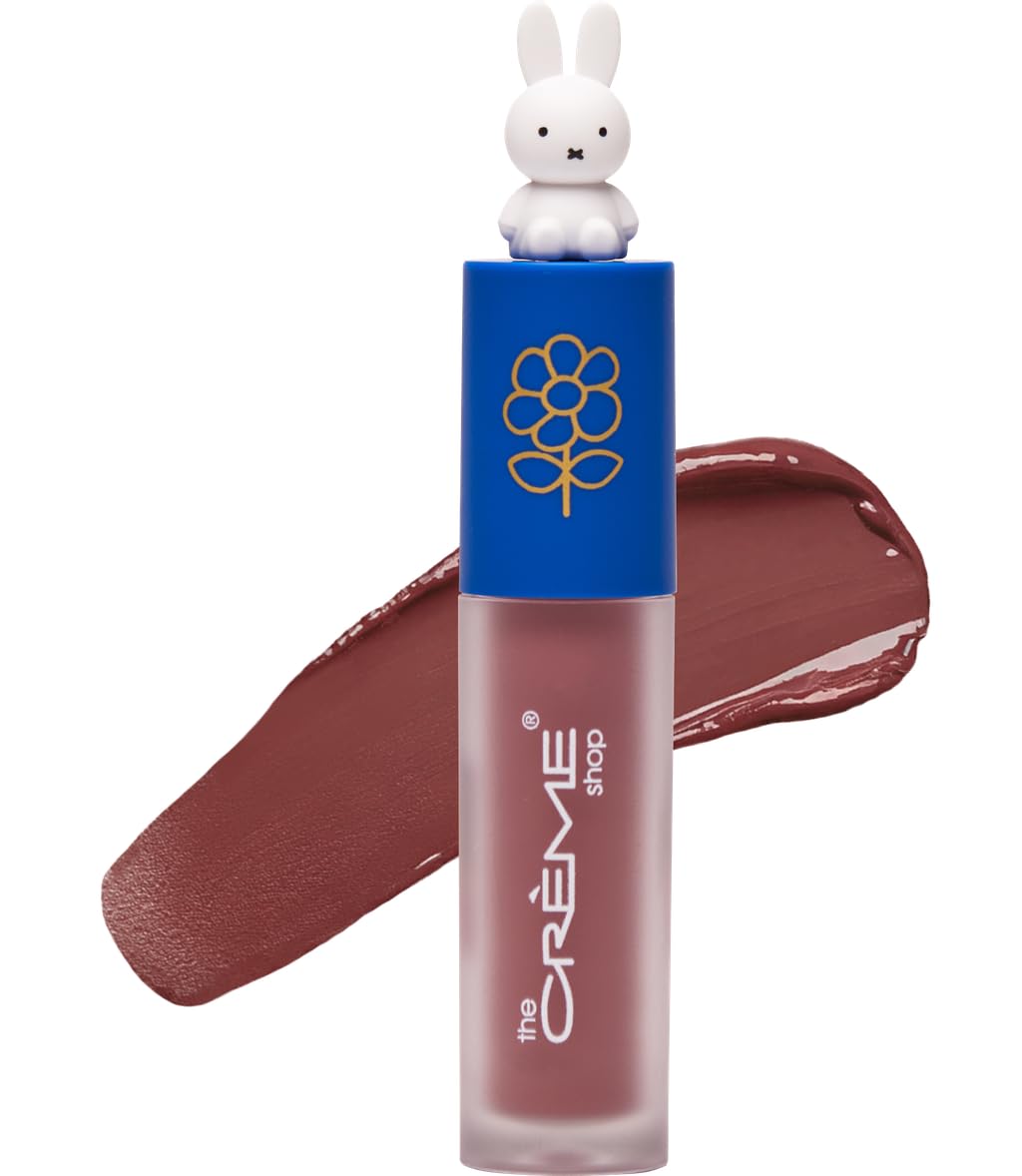 The Crème Shop Miffy Lip Stain en application, couleur précise et durable.
