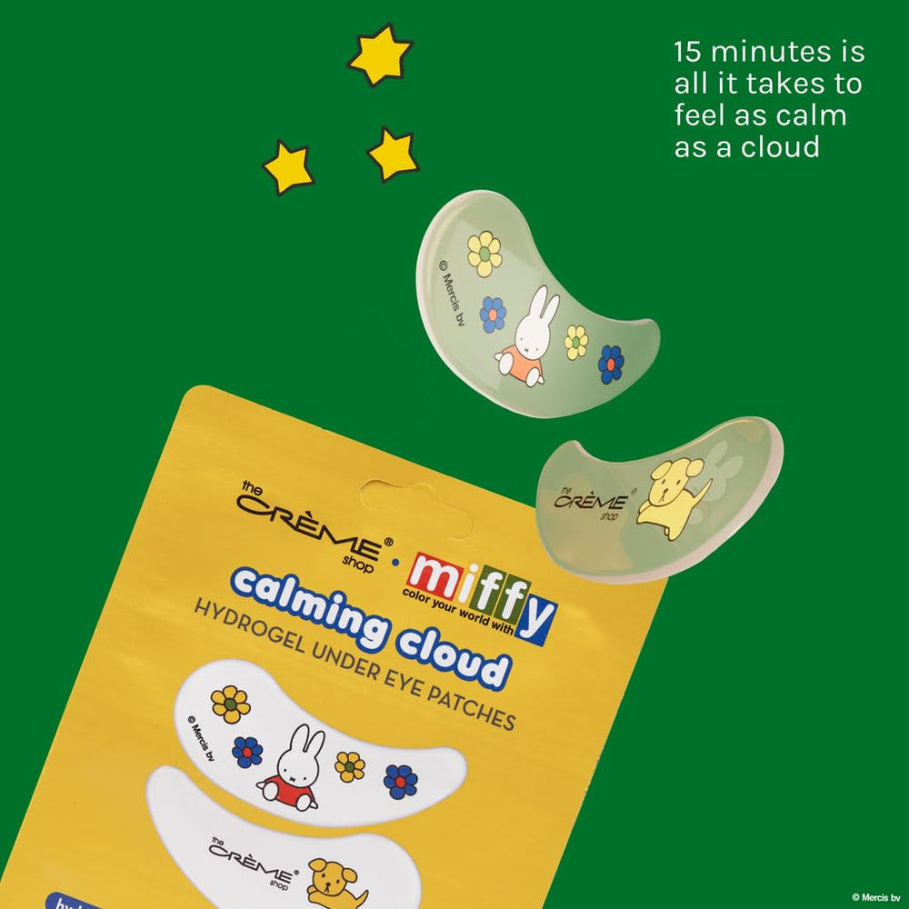 The Crème Shop x Miffy patches hydrogel yeux avec hyaluronique pour une peau sous les yeux plus lisse.