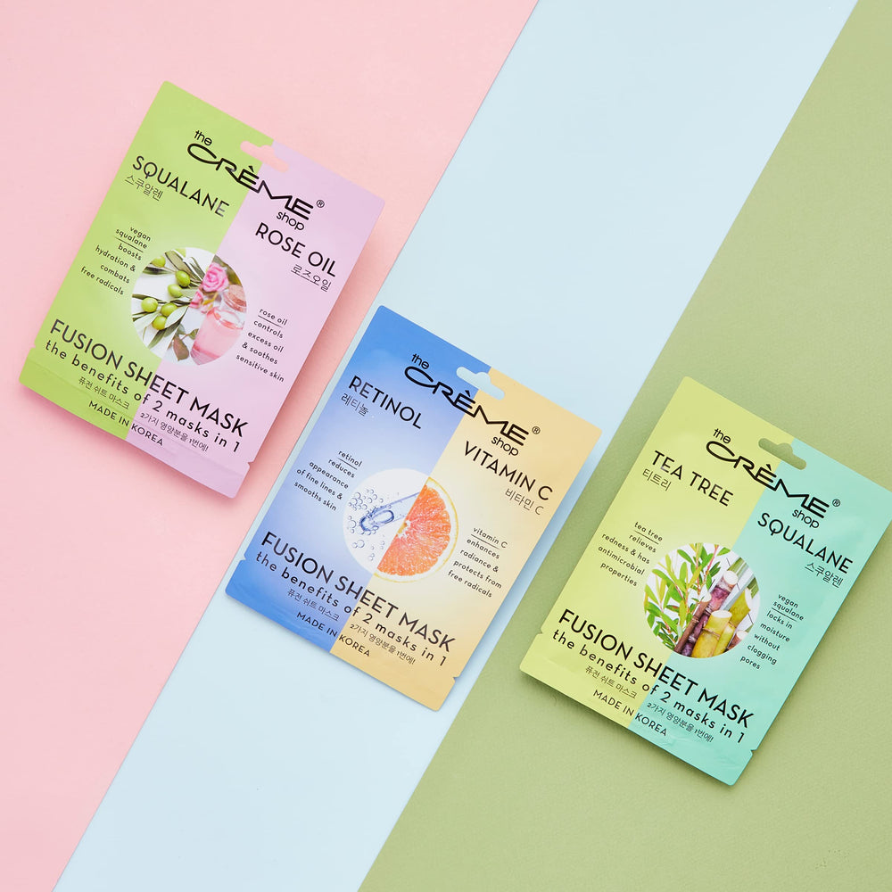 Le pack cinq pièces The Crème Shop apporte soin ciblé et routine efficace