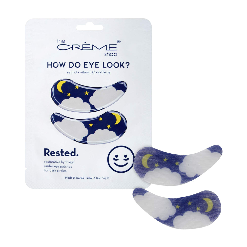 The Crème Shop patches hydrogel yeux – application facile pour un regard reposé