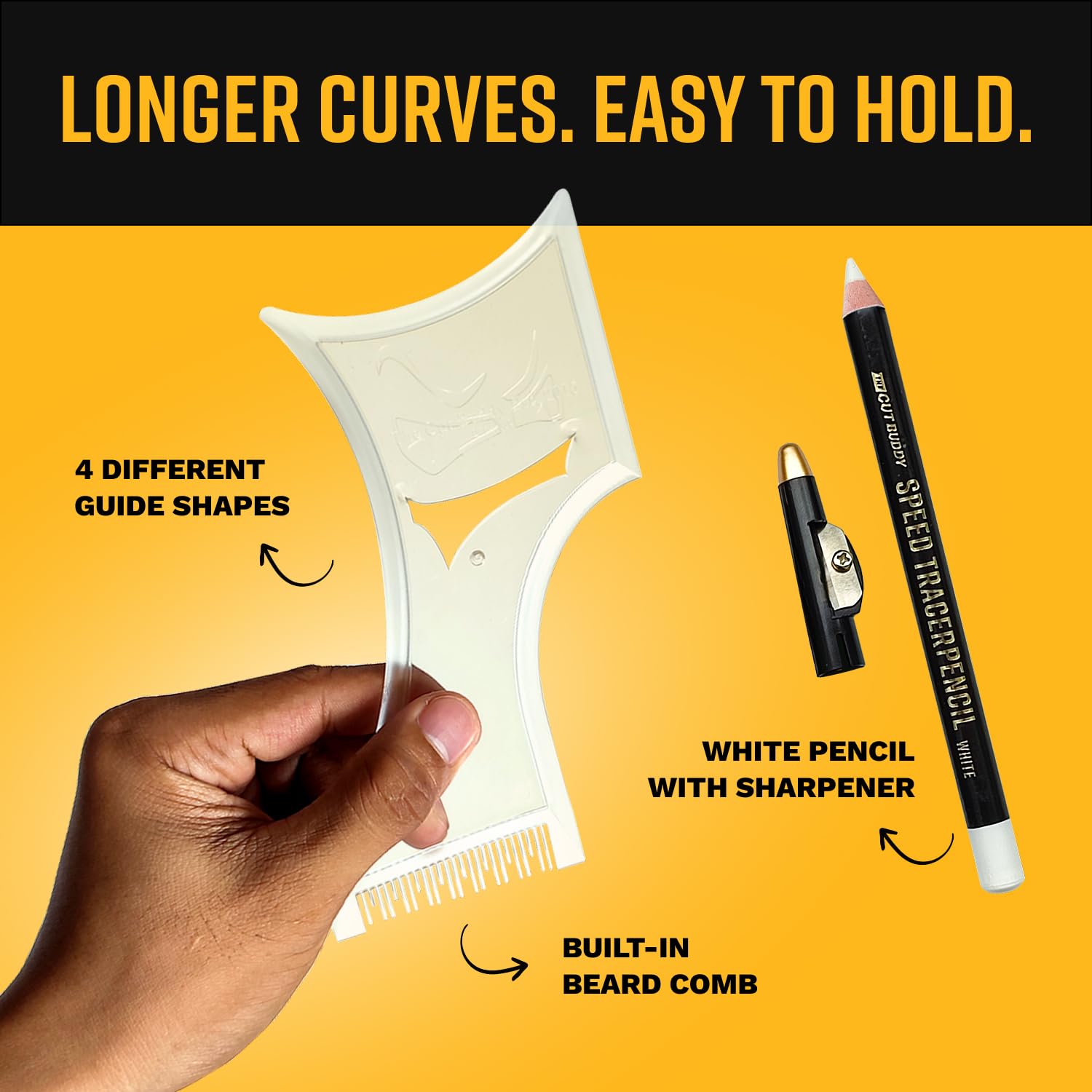 The Cut Buddy Plus - crayon traceur blanc pour délimiter le style avant la coupe.