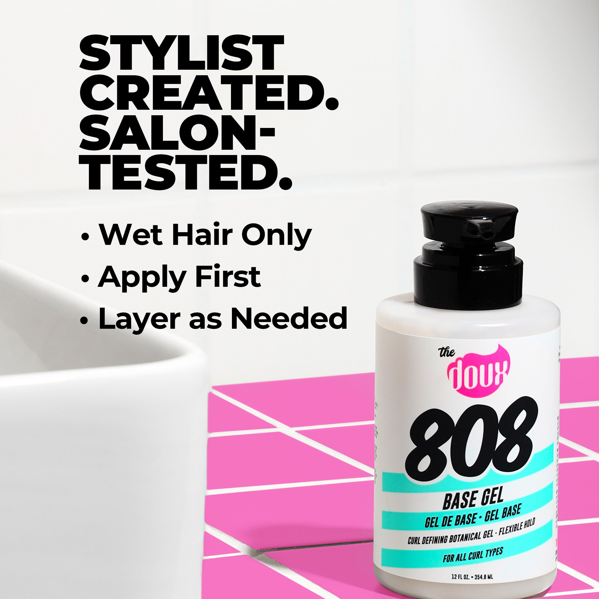 The Doux 808 Base : résultats de salon sur cheveux texturés.