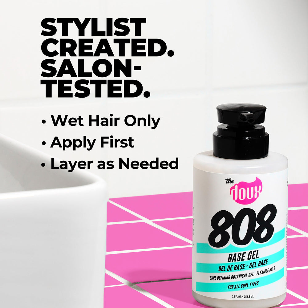 The Doux 808 Base : résultats de salon sur cheveux texturés.