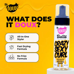 The Doux aloe-bambou-hydratant renforce et hydrate les boucles.