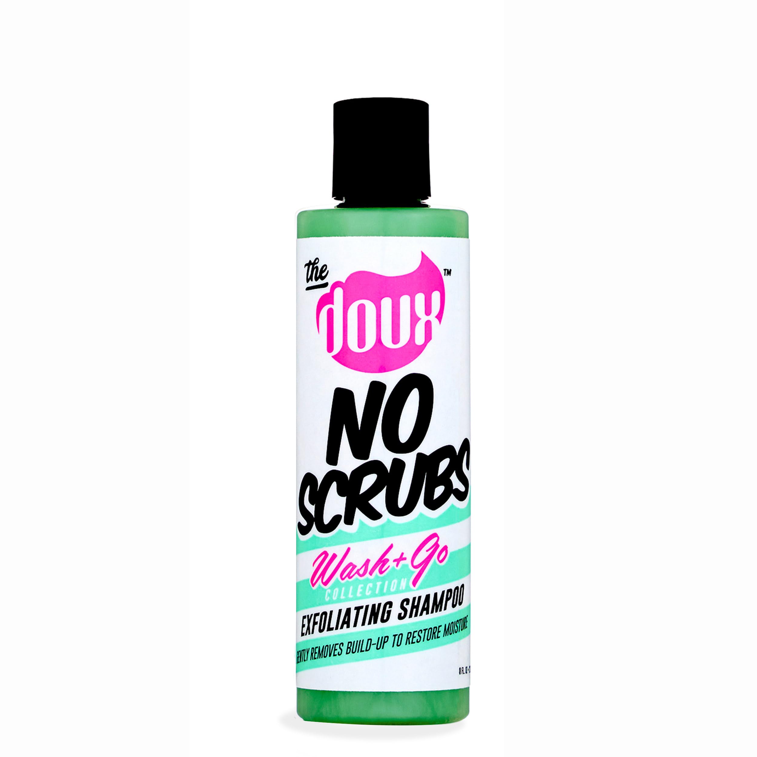 The Doux – Bouteille de shampoing exfoliant, pour un nettoyage en douceur et renouvellement du cuir chevelu.