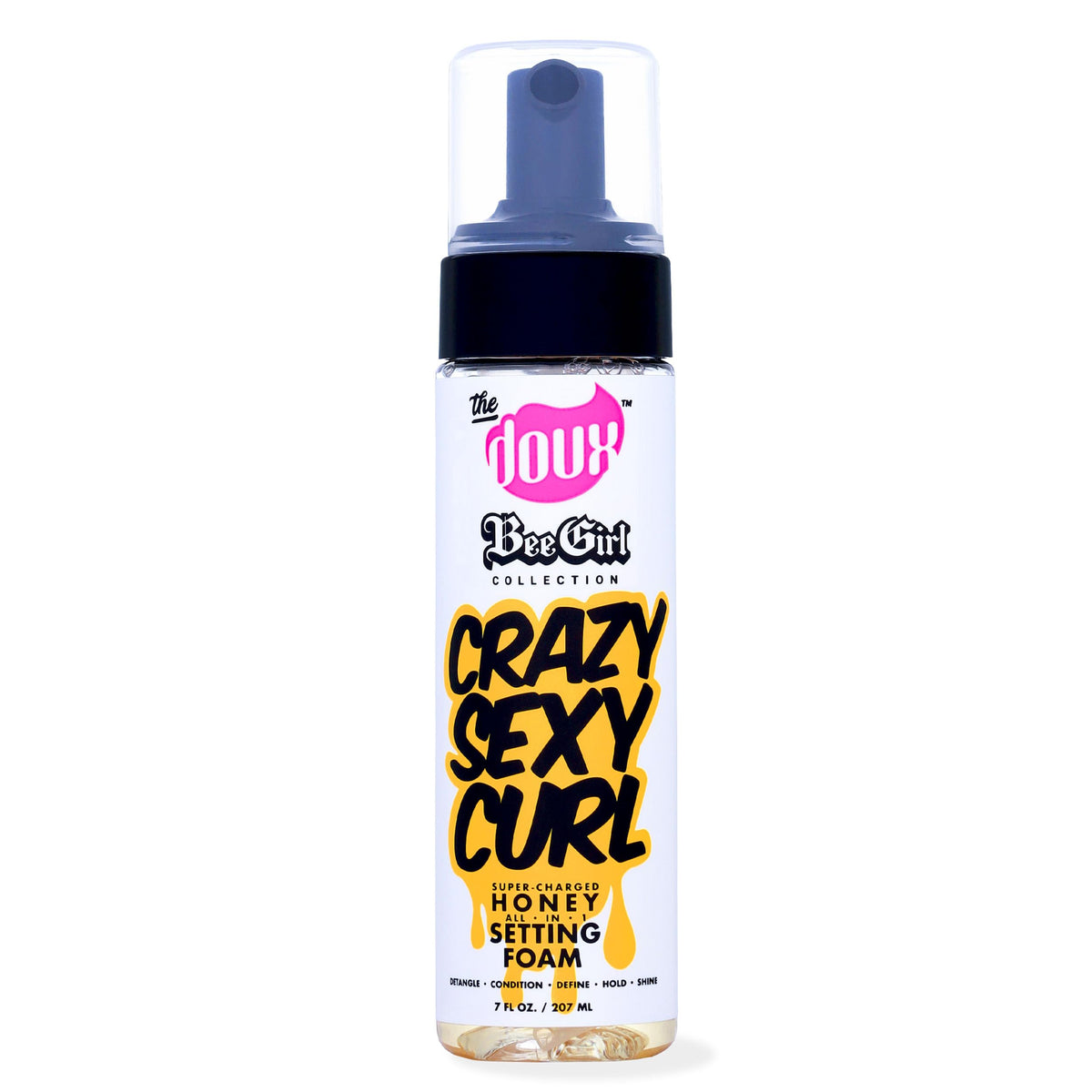 The Doux crème-boucles application montre l’application facile et définit les boucles.