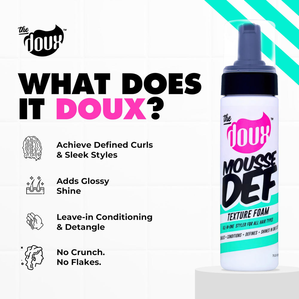 The Doux Mousse Volume Naturel: volume sans lourdeur pour cheveux texturés.