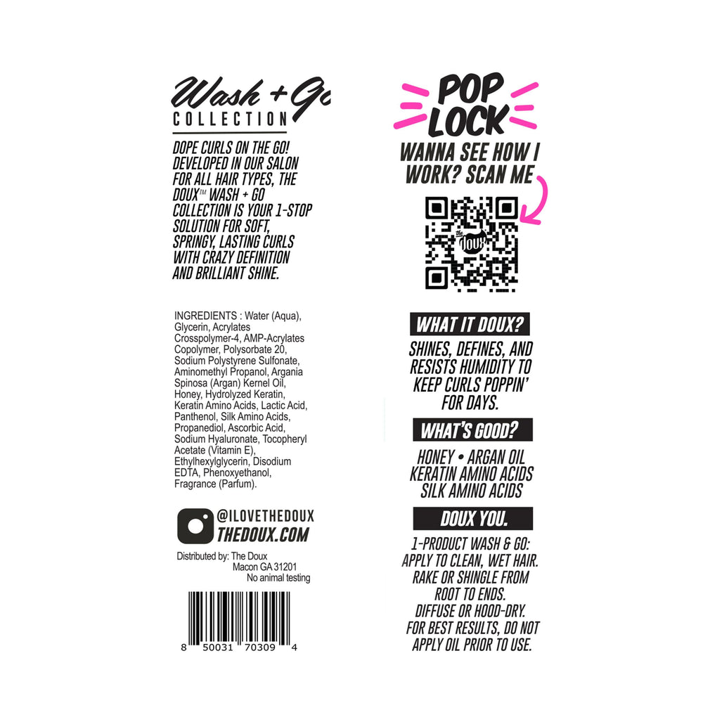 The Doux POP LOCK résultat final : boucles brillantes et sans frisottis