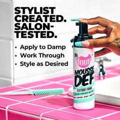 The Doux Mousse Multi-Usage, protéines de soie et aloé hydratants pour les boucles.