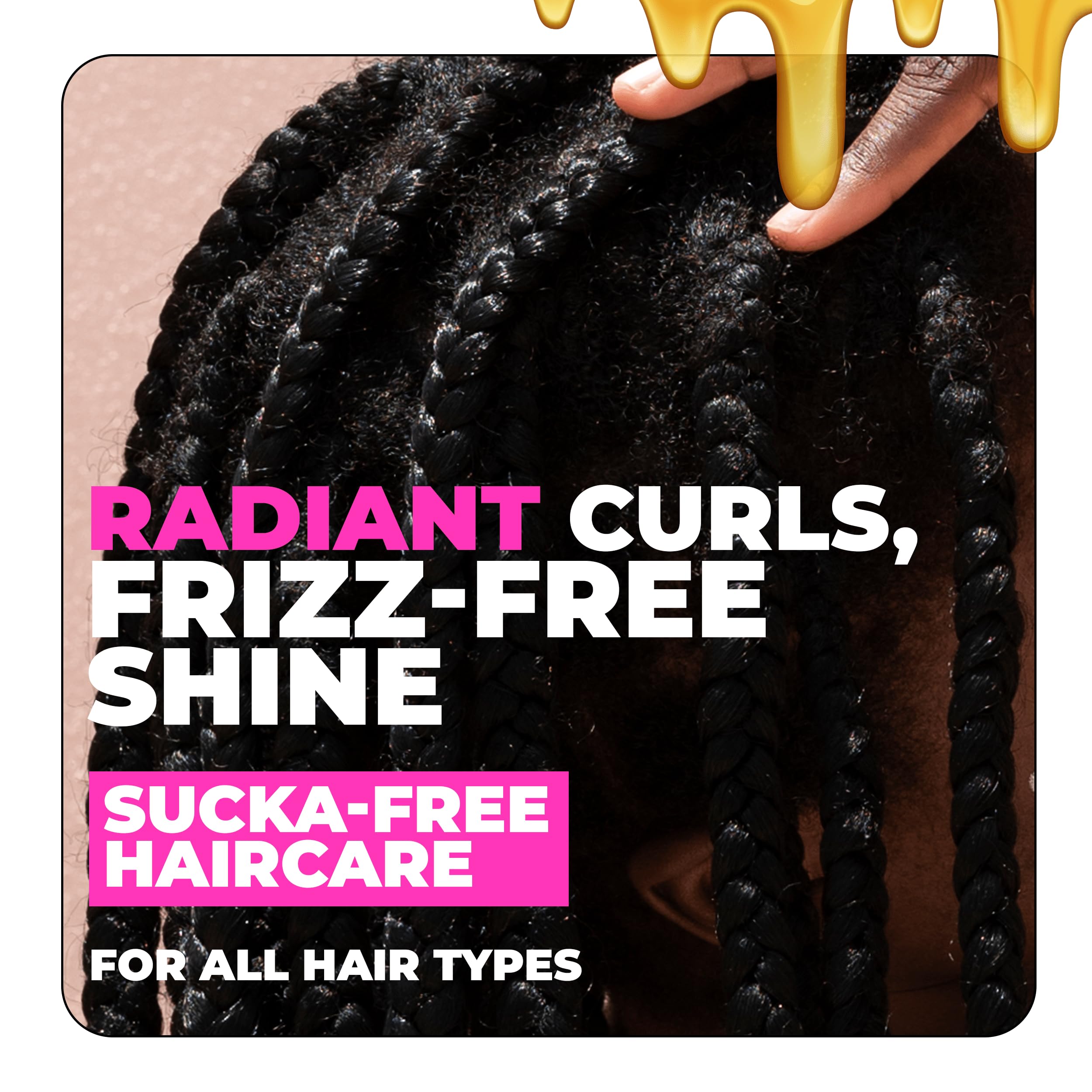 Texture gel fluide pour coiffer et lisser les cheveux texturés