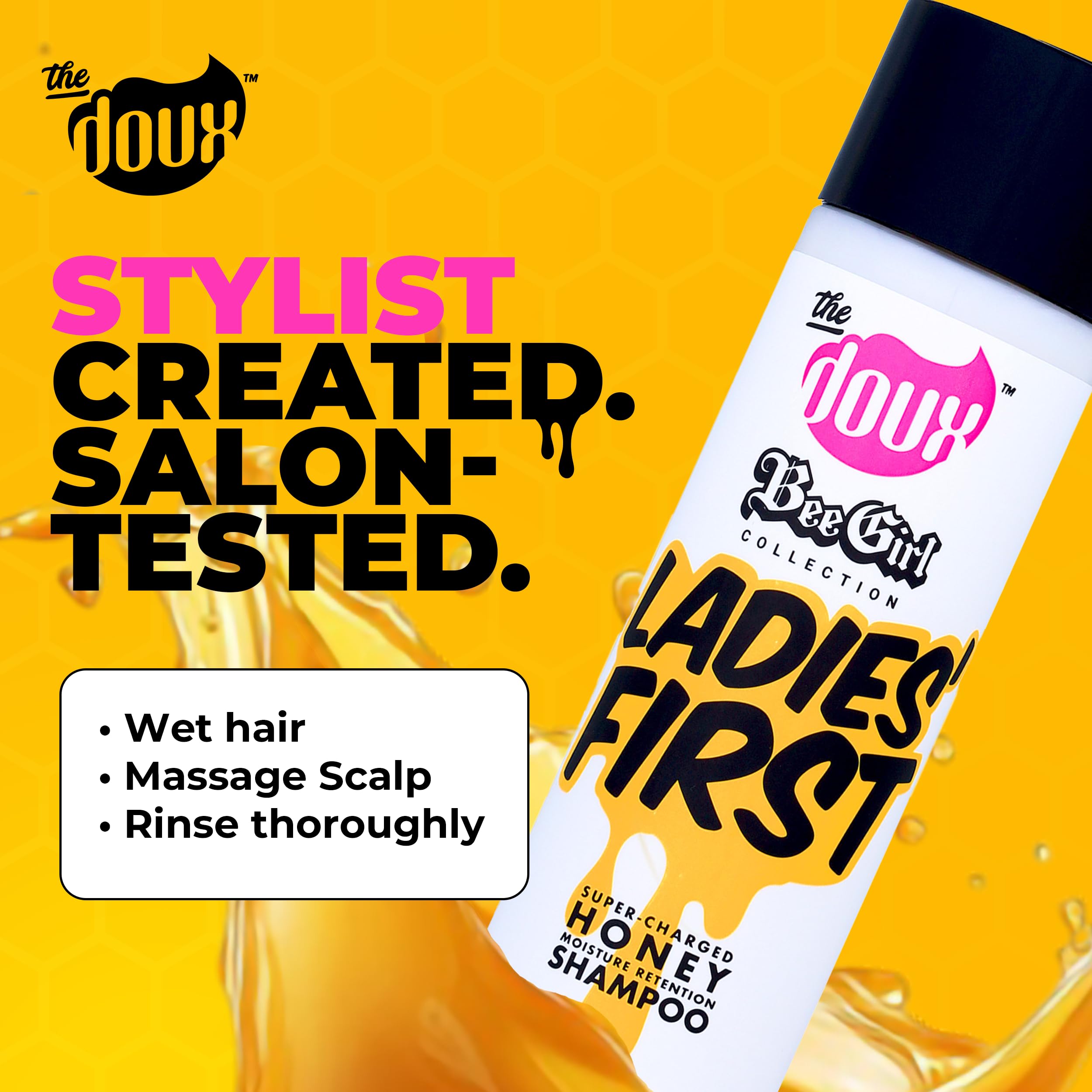 The Doux Shampoing Cheveux Boucles – mousse généreuse pour un lavage en douceur.
