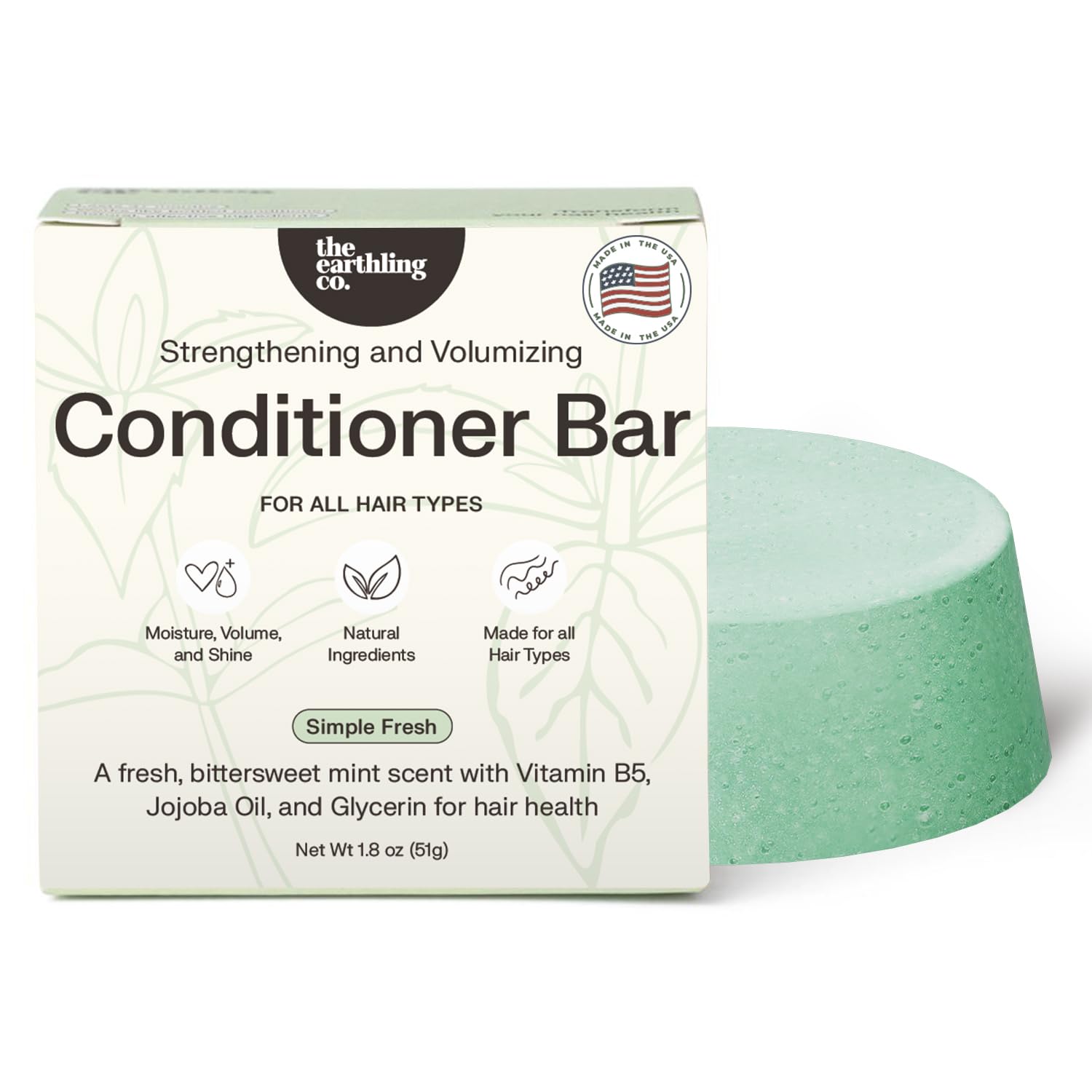 The Earthling Co. barre conditionneur – utilisation pour démêler et hydrater les longueurs.