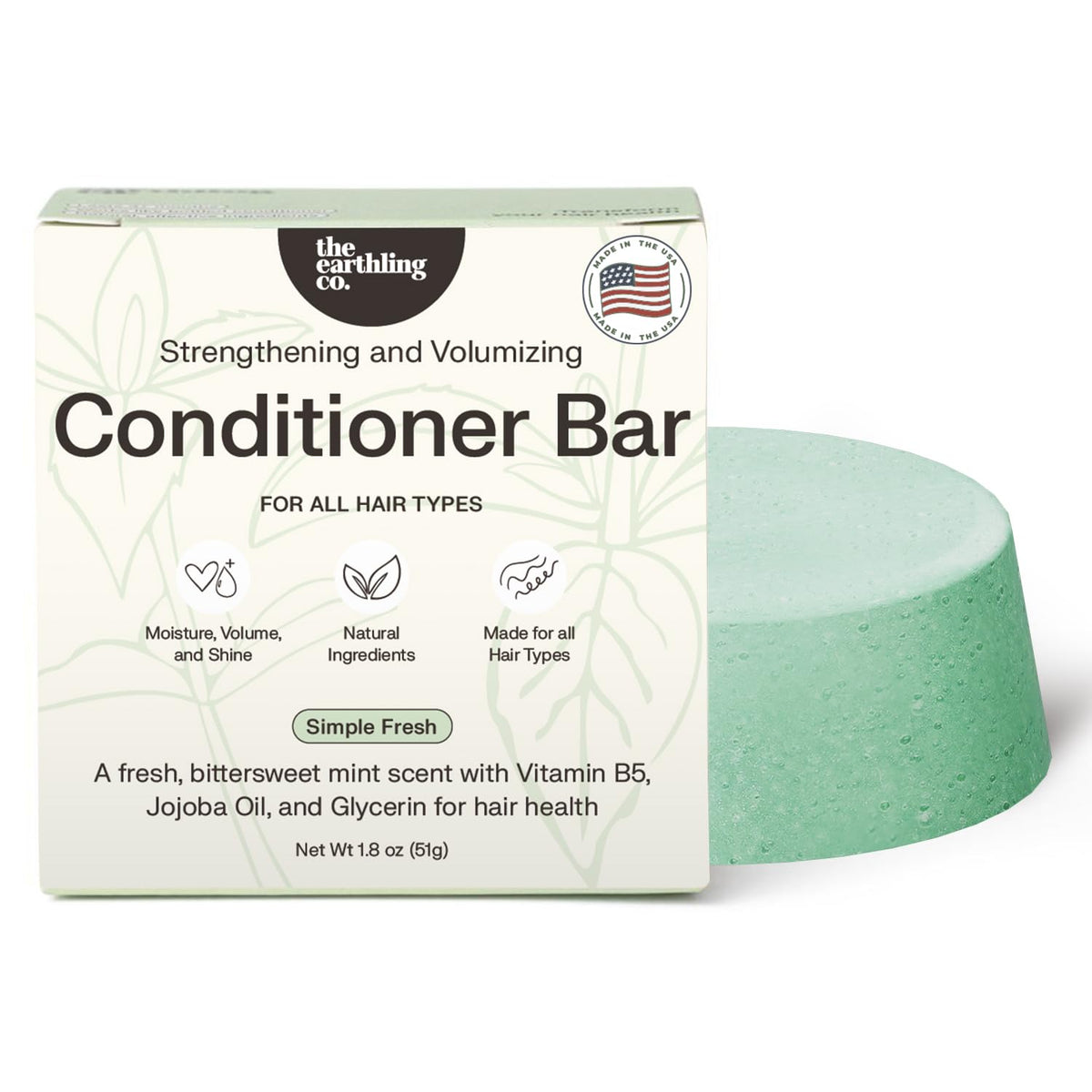 The Earthling Co. barre conditionneur – utilisation pour démêler et hydrater les longueurs.