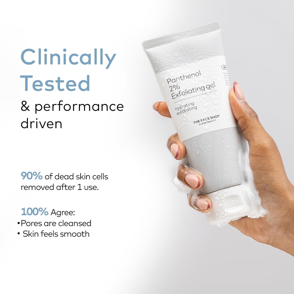 The Face Shop Alltimate Panthenol 2% gel exfoliant, hydratation légère après utilisation