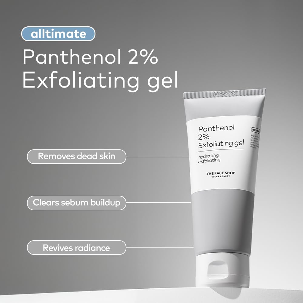The Face Shop Alltimate Panthenol 2% gel exfoliant, texture fraîche nettoie en douceur