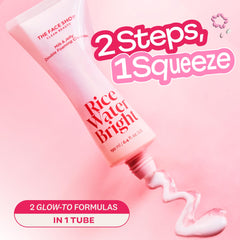 The Face Shop Rice Water Bright – système de double-formules en action.