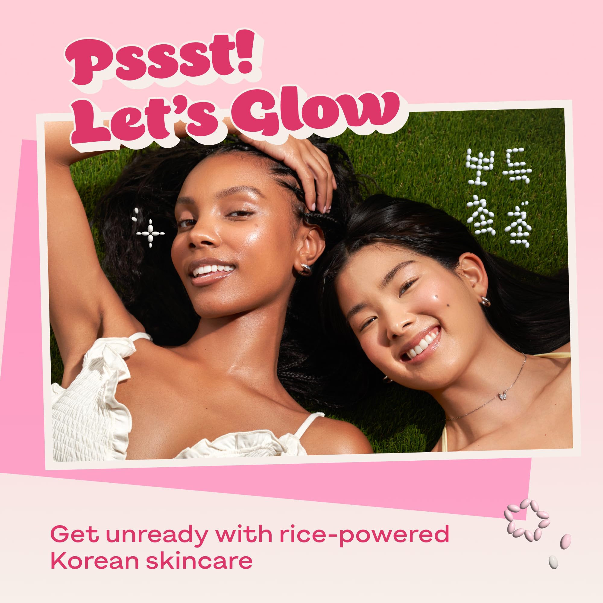 The Face Shop Rice Water Bright Light Cleansing Oil flat lay.