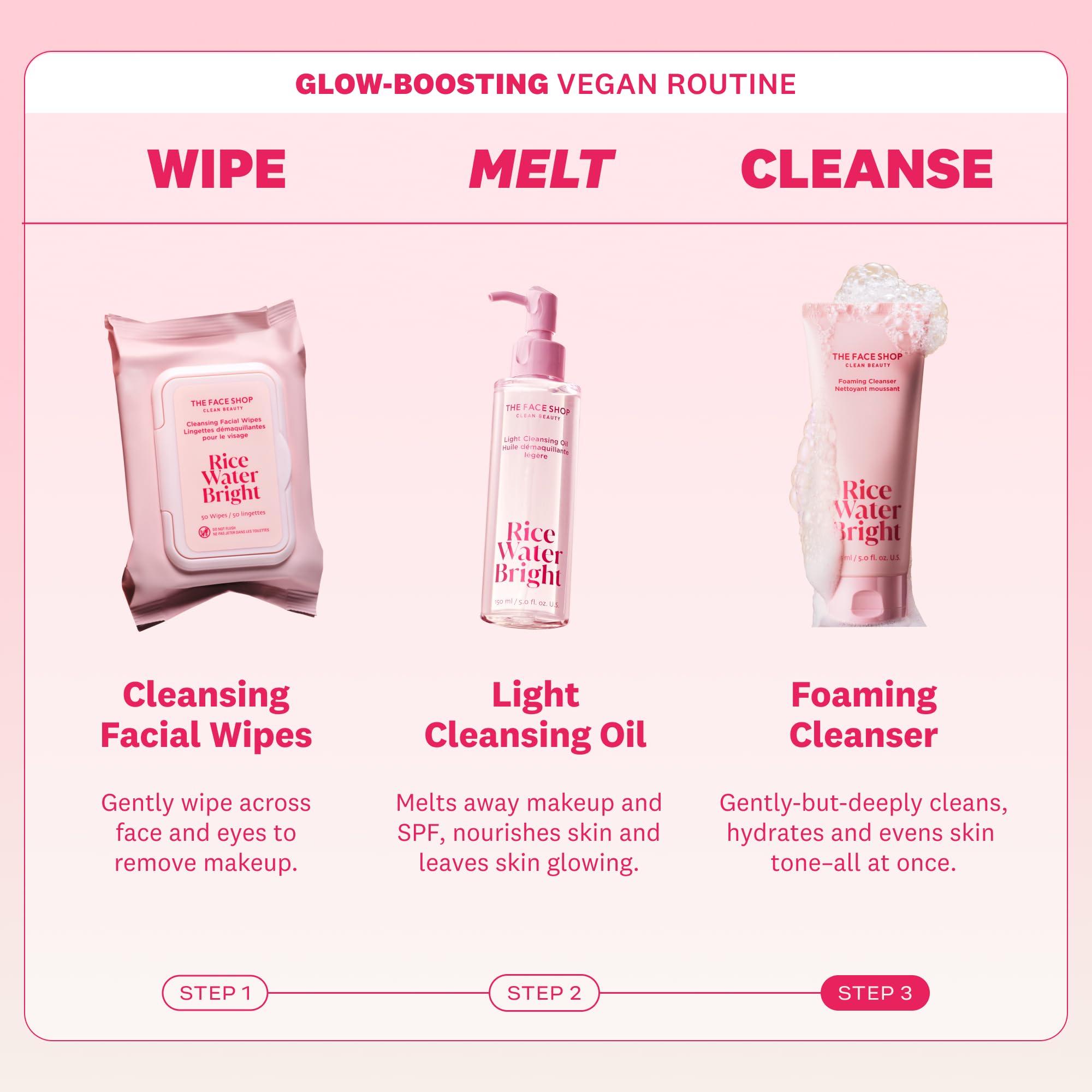 The Face Shop Rice Water Bright – nettoyage en douceur des pores en profondeur.