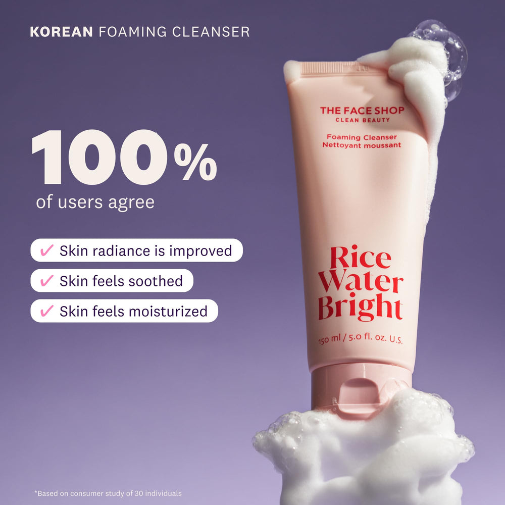 Rituel quotidien Rice Water Bright, étape simple pour une peau réconfortée.