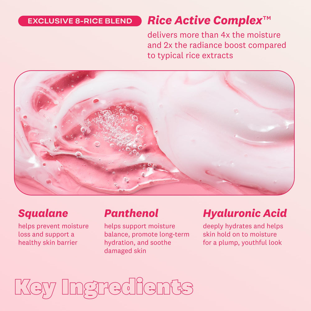 The Face Shop Rice Water Bright – rinçage doux laissant la peau fraîche.