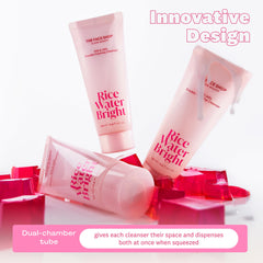 The Face Shop Rice Water Bright – texture gel nettoyant pour nettoyer en douceur.