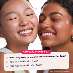 The Face Shop Rice Water Bright – texture lait huile prête à fondre le maquillage.