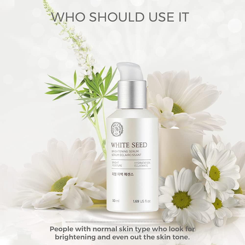 Peau lumineuse et hydratée après l’utilisation du Whiteseed Serum.
