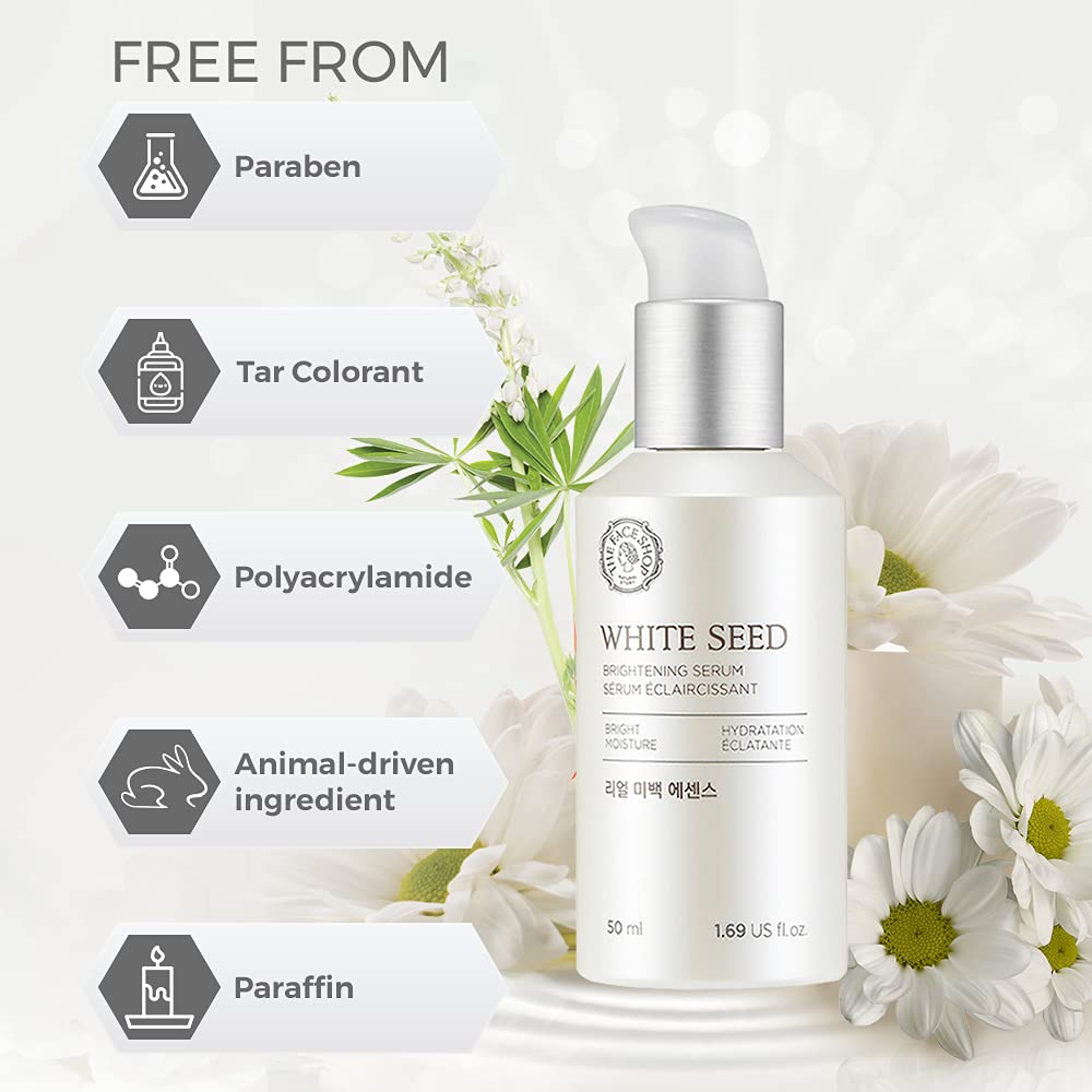 Apparence des pores visiblement minimisée grâce au Whiteseed Serum.