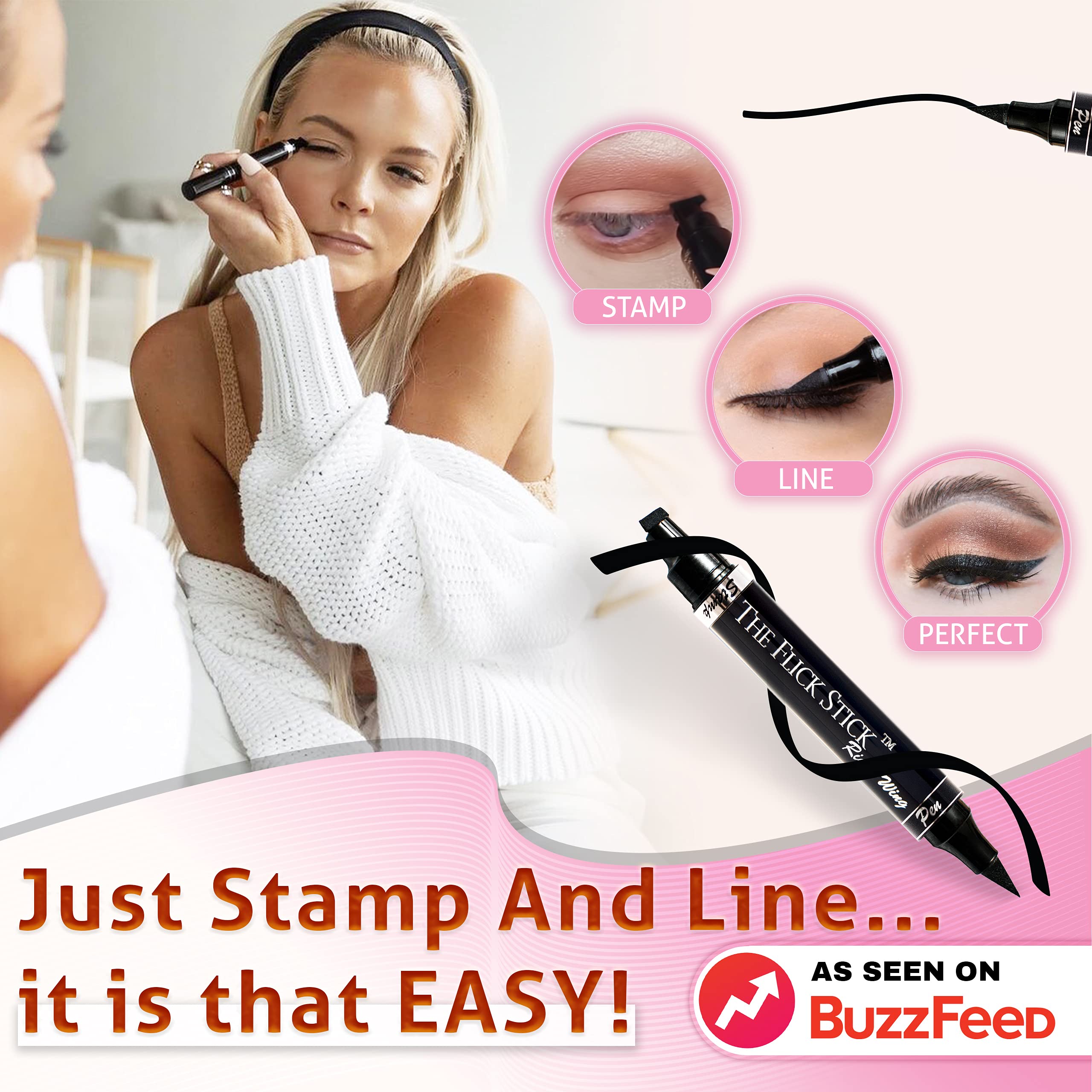 The Flick Stick stylo delineant noir 12mm pour une ligne nette.