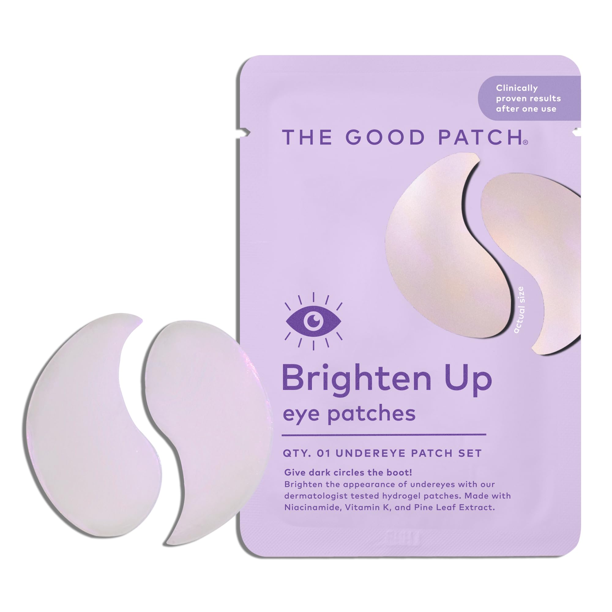 The Good Patch Niacinamide et Vitamine K, ingrédients éclaircissants pour les cernes.