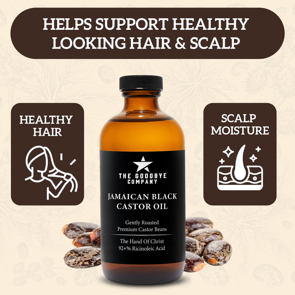 The Goodbye Company huile ricin noire pour cils et sourcils, effet densifiant