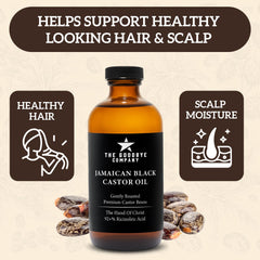 The Goodbye Company huile ricin noire pour cils et sourcils, effet densifiant