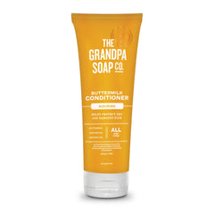 Conditionneur lait-beurre The Grandpa Soap Company en bouteille, hydratation nourrissante