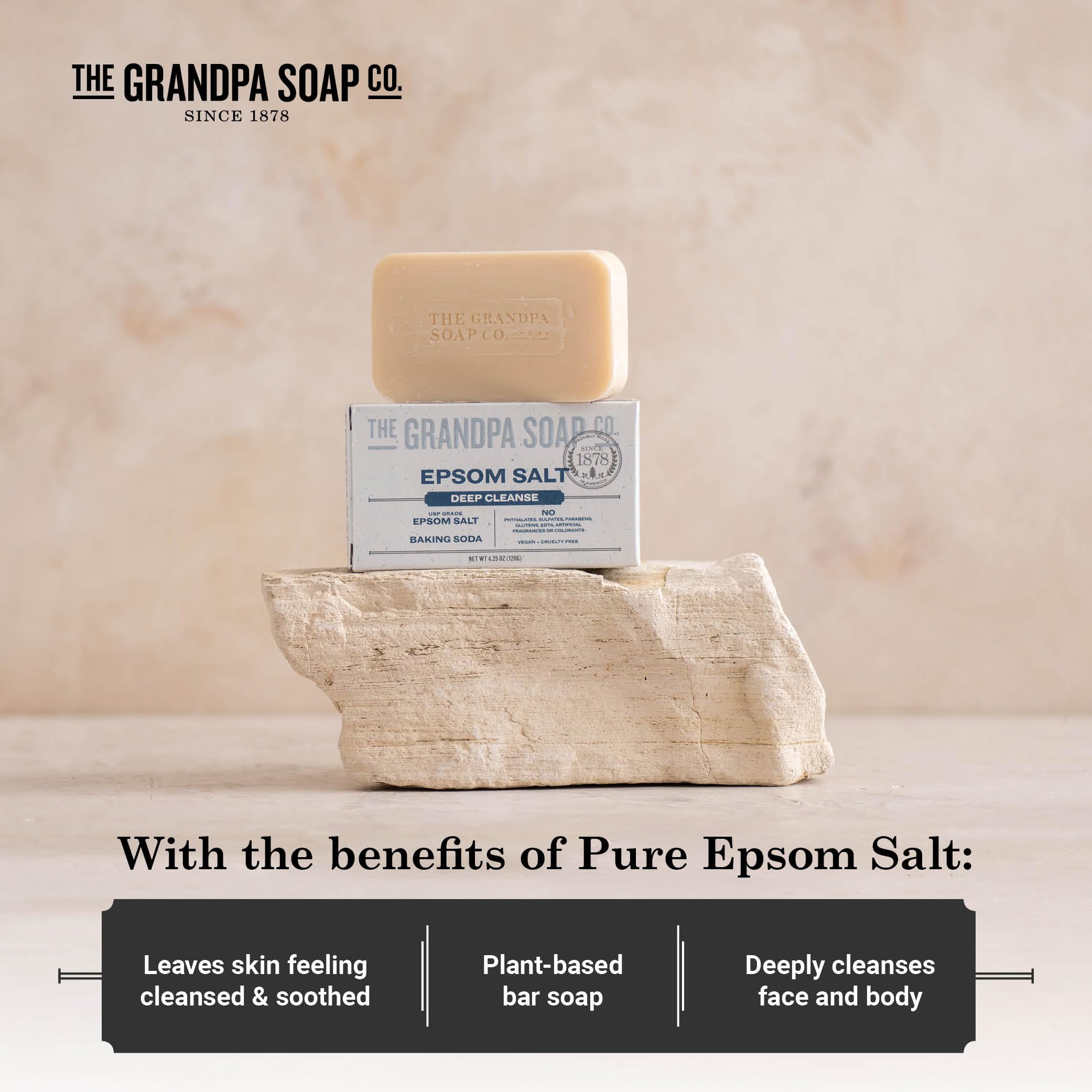 Arôme menthe et agrumes du savon The Grandpa Soap Company, douche rafraîchissante