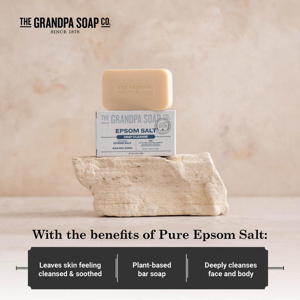 Arôme menthe et agrumes du savon The Grandpa Soap Company, douche rafraîchissante