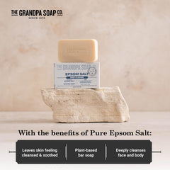 Arôme menthe et agrumes du savon The Grandpa Soap Company, douche rafraîchissante