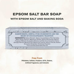 Texture riche du savon The Grandpa Soap Company au sel d'Epsom pour une peau nette