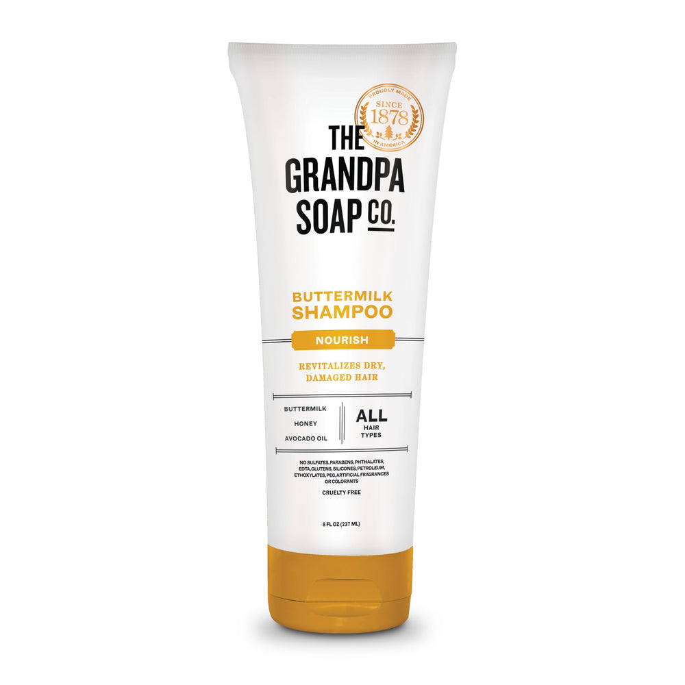 The Grandpa Soap Company Shampoing au Babeurre en flacon, nourrissant pour cheveux secs