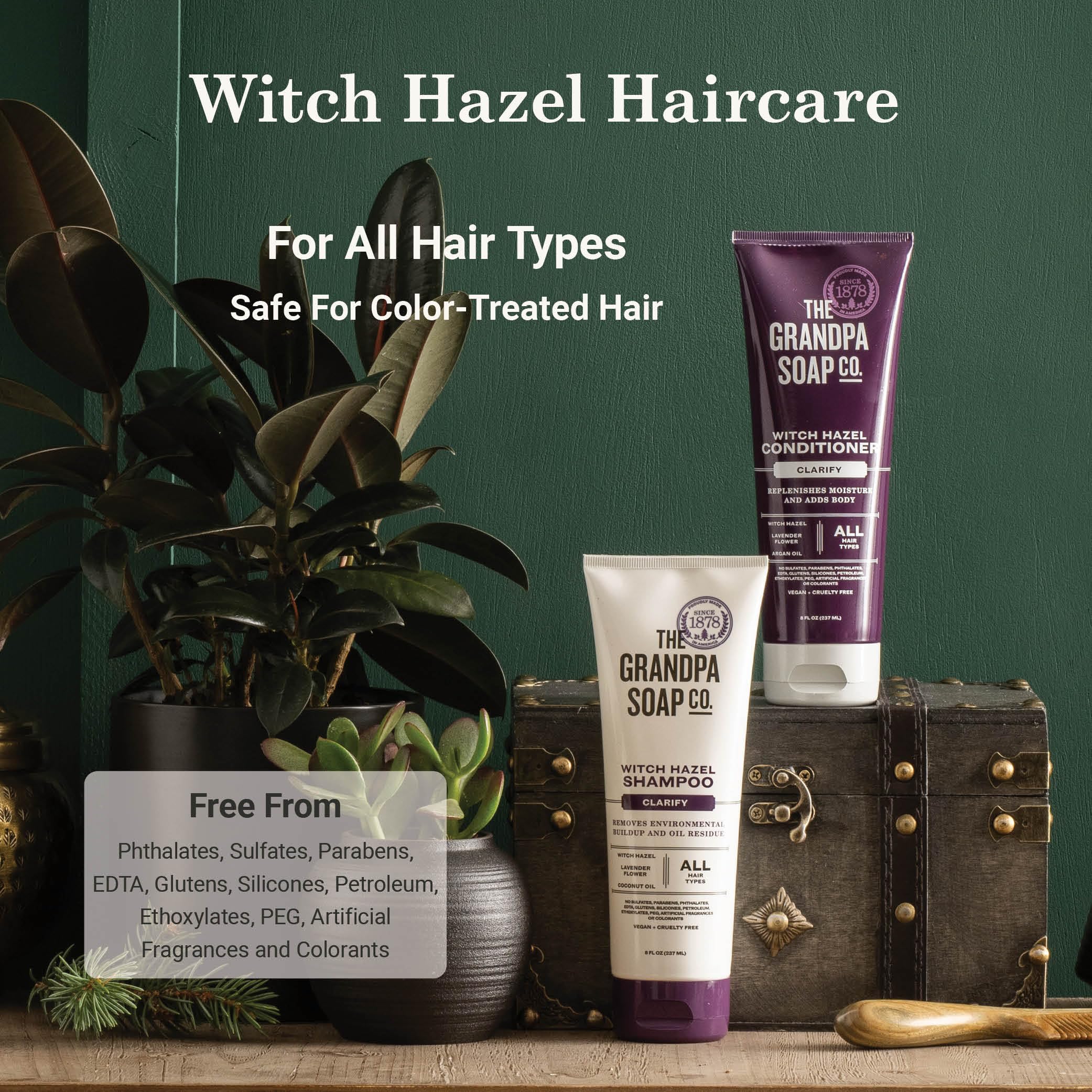 The Grandpa Soap Company vegan sans sulfates et parabènes – emballage recyclable durable.