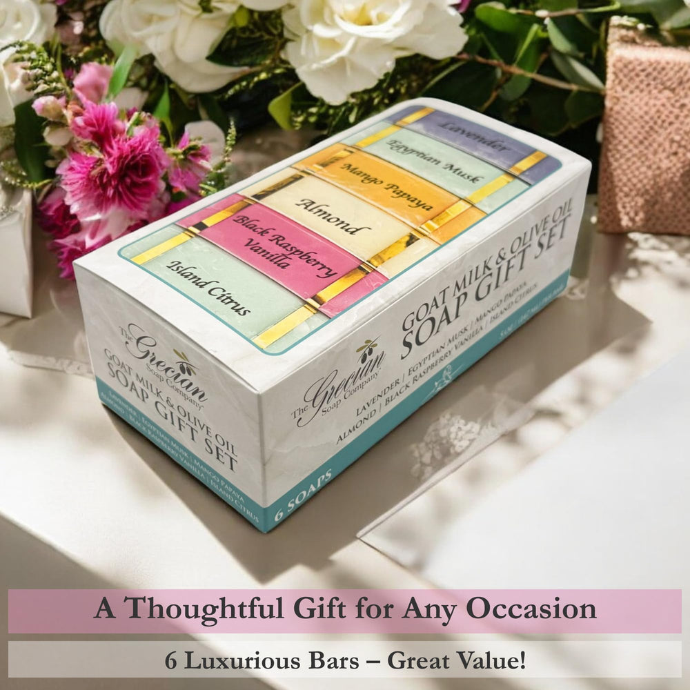 The Grecian Soap Company Ensemble 6 Barres: offre économique pour une routine naturelle